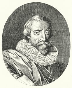 Giambattista Marino , italiensk poet (gravering) av German School
