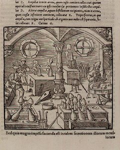 Glassfremstilling, fra a Book of Trades av German School