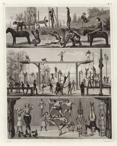 Gymnastikk og akrobatikk (gravering) av German School