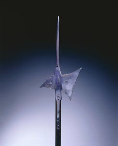 Hellebard, ca. 1550 (stål og tre) av German School