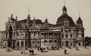 Hamburg: Concerthaus, Concert-House (litho) av German School