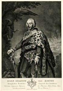 Hans Joachim von Zieten av German School