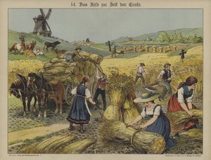 Harvest (farge litho) av German School