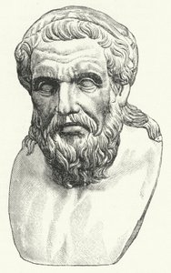 Leder for den romerske filosofen Apollonius av Tyana (gravering) av German School