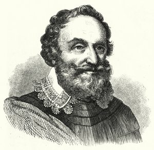Heinrich Matthias, greve av Thurn, bohemsk militærsjef for trettiårskrigen (gravering) av German School