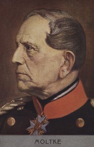 Helmuth von Moltke den eldste , tysk feltmarskalk (farge litho) av German School