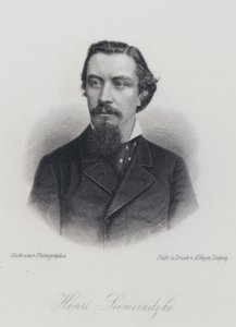 Henryk Siemiradzki , polsk kunstner (gravering) av German School