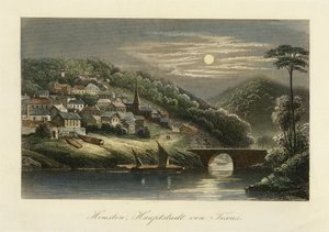 Houston, hovedstaden i Texas, ca. 1845-c. 1850 av German School