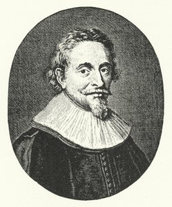 Hugo Grotius , nederlandsk jurist (gravering) av German School