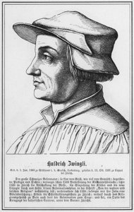 Huldrych Zwingli (gravering) av German School