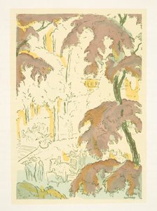 Illustrasjon fra Styl, utg. 1922 (sjablongtrykk) av German School