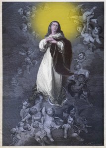 Immaculee Conception, rundt 1900 (gravering) av German School