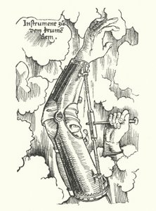 Instrument for behandling av en såret arm (gravering) av German School
