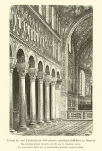 Interiør av basilikaen Sant