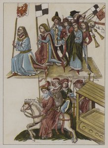 Investitur av Frederick I av huset til Hohenzollern som kurfyrst av Brandenburg ved konsilet i Konstanz av German School