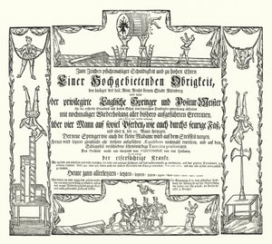 Invitasjon til et offentlig skue i Nürnberg (gravering) av German School