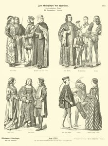 Italienske kostymer, 1400-tallet av German School