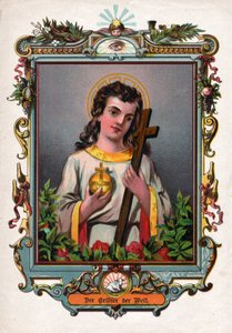 Jesus Kristus. (gravering, rundt 1900) av German School