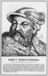 Joachim II, kurfyrst av Brandenburg (gravering) av German School