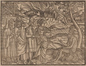 Jobb dekket med koker ca. 1525 (tresnitt) av German School