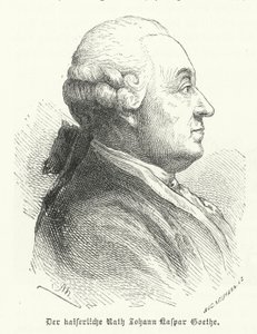 Johann Caspar Goethe, far til den tyske forfatteren Johann Wolfgang von Goethe (gravering) av German School