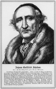 Johann Gottfried Schadow (gravering) av German School