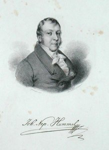 Johann Nepomuk Hummel (1778-1837) (gravering) av German School