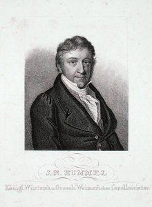 Johann Nepomuk Hummel (1778-1837) (gravering) av German School