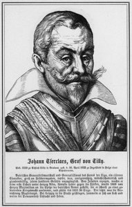 Johann Tserclaes, Graf von Tilly (gravering) av German School