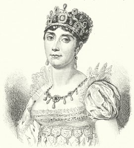 Josephine de Beauharnais, første kone til Napoleon I (gravering) av German School