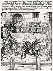 Jousting av German School