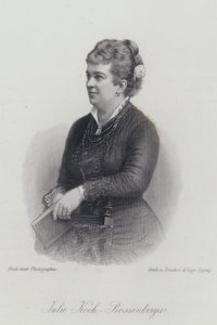 Julie Koch-Bossenberger , tysk operasanger og skuespillerinne (gravering) av German School