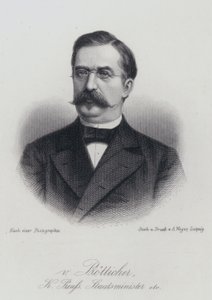 Karl Heinrich von Boetticher , tysk politiker og rektor (gravering) av German School