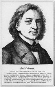 Karl Lachmann (gravering) av German School