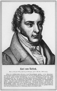 Karl von Rotteck (gravering) av German School