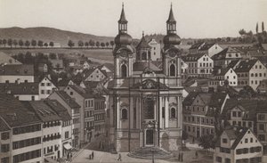 katolske kirke (litho) av German School