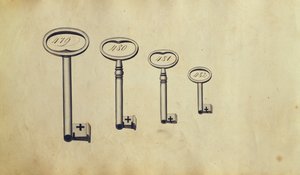 Keys, tidlig på 1800-tallet (wc) av German School