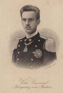 Kong Victor Emmanuel III av Italia da kronprinsen av German School