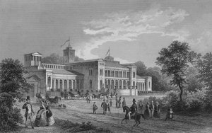 Kroll Opera House, Berlin (stålgravering) av German School