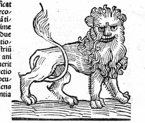 Le Lion - i avhandlingen av Johannes Angelo om årenes store forbindelser og deres revolusjoner. Augsburg, Erhard Ratdolt av German School