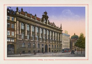 Leipzig, Grassi-museet (fargelitografi) av German School