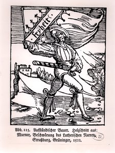 Liberty, illustrasjon av bondeopprøret, 1522 av German School