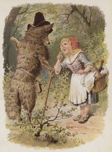 Rødhette (chromolitho) av German School