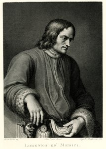 Lorenzo de Medici, 1884-90 (fototype) av German School