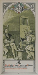 Lucas Cranach-maleri ca. 1520-30 et portrett av Joachim I Nestor, kurfyrst av Brandenburg, 1906 av German School