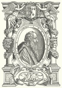 Ludovico Dolce , italiensk forfatter, maleriteoretiker og humanist (gravering) av German School