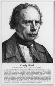 Ludwig Uhland (gravering) av German School