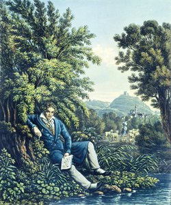 Ludwig van Beethoven ved en elv av German School