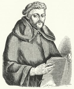 Luis de Leon , spansk lyrisk poet (gravering) av German School