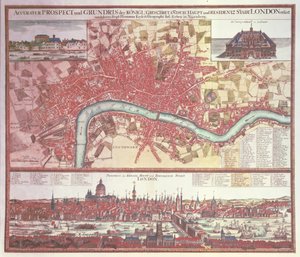 Kart over London (fargegravering)